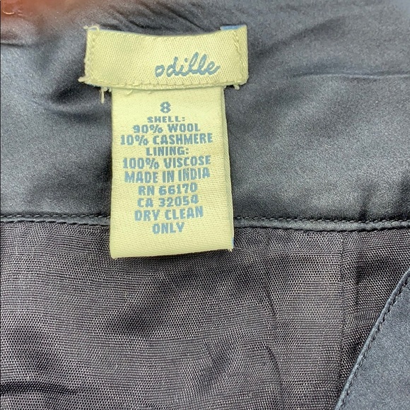 Vintage A-line wool blend skirt with lace detail - Picture 4 of 6